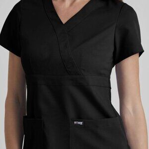 Grey's Anatomy by Barco Medium Black Scrub Top
